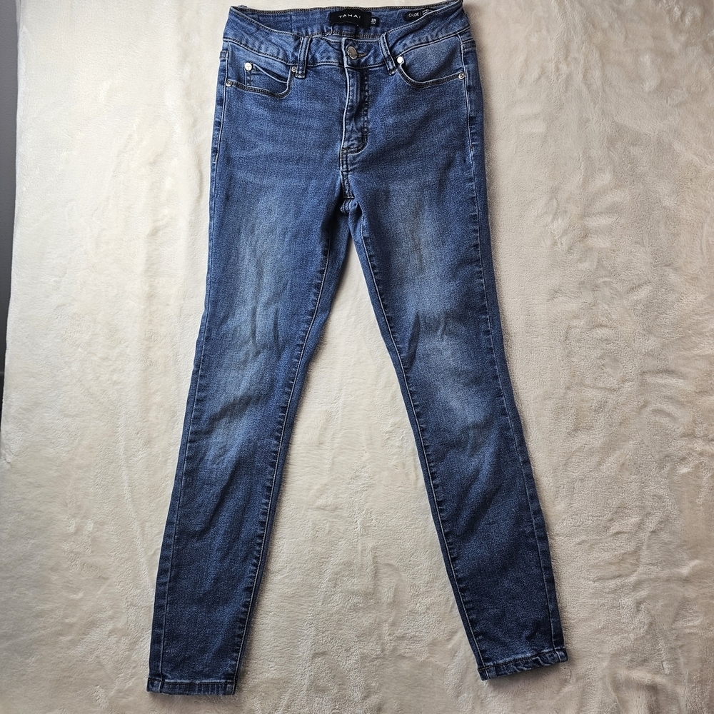 Tahari Jeans Chloe Fit Solution Skinny Blue Women's 2 26 denim designer style